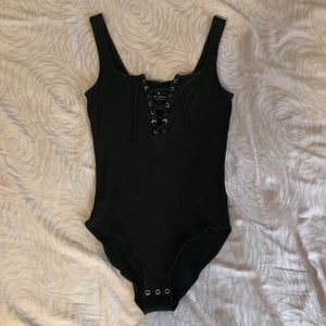 American eagle lace-up bodysuit